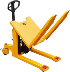 Vestil - 2,200 Lb Load Limit, Manual Portable Tilting Table - 90° Tilting Angle, 3-1/2' Low Height - Exact Tooling