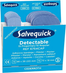 Medique - 2-9/16, 2-13/16" Long x 1-1/2, 3/4" Wide, Fingertip Self-Adhesive Bandage - Woven Fabric Bandage - Exact Tooling