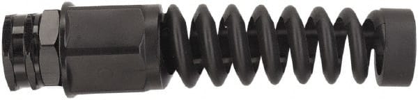 Legacy - Black Anodized Aluminum Air Hose End Fitting & Air Hose Bend Restrictor - 3/4 Female Garden Hose Thread - Exact Tooling