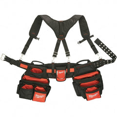 Milwaukee Tool - Tool Aprons & Tool Belts Tool Type: Tool Rig Minimum Waist Size: 30 - Exact Tooling