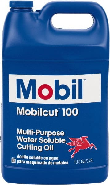 Mobil - Mobilcut, 1 Gal Bottle Cutting Fluid - Water Soluble - Exact Tooling