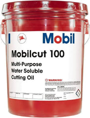 Mobil - Mobilcut, 5 Gal Pail Cutting Fluid - Water Soluble - Exact Tooling