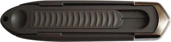 ICT - Retractable Utility Knife - 1" Stainless Steel Blade, Gray ABS Plastic/Stainless Steel Handle, 1 Blade Included - Exact Tooling