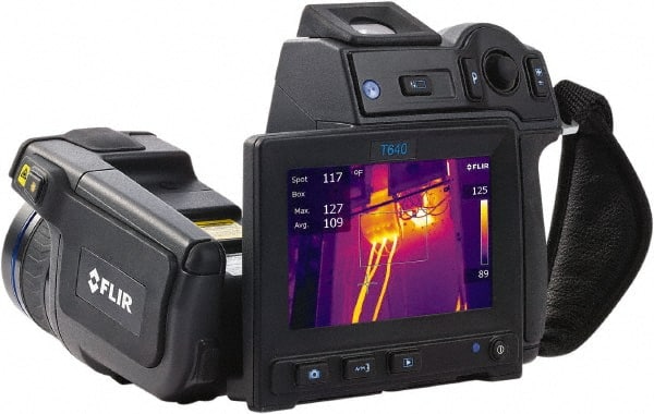FLIR - -40 to 3,632°F (-40 to 2,000°C) Thermal Imaging Camera - 4.3" Color LCD Display, 1000 Image Storage Capacity, 640 x 480 Resolution - Exact Tooling