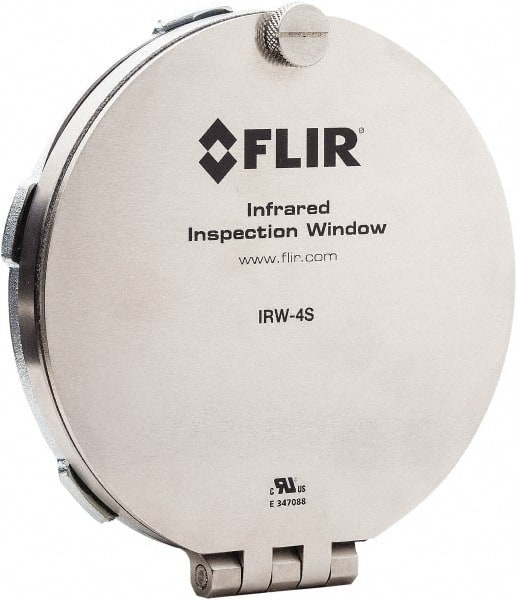 FLIR - 95mm (3.74\x94) Diam, Infrared Viewing Window - 2mm (0.08") Thickness, Use with Thermal Imagers - Exact Tooling