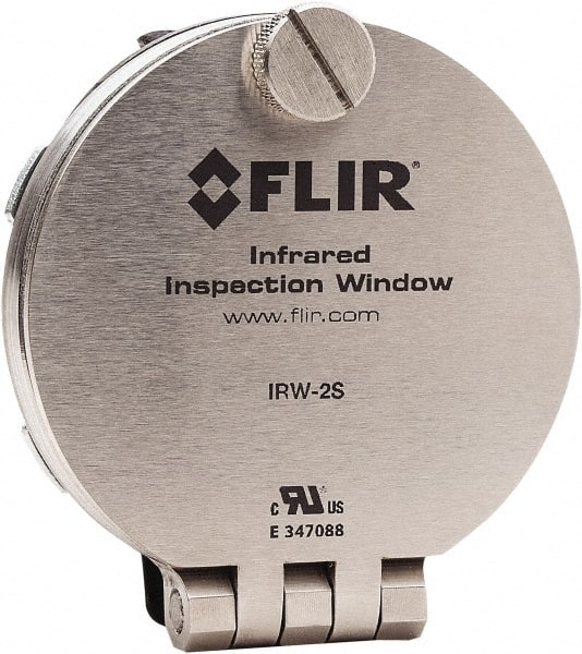 FLIR - 50mm (1.97\x94) Diam, Infrared Viewing Window - 2mm (0.08") Thickness, Use with Thermal Imagers - Exact Tooling