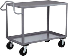 Jamco - 2,400 Lb Capacity, 24" Wide x 36" Long x 36" High Heavy Duty Service Cart - 2 Shelf, Steel - Exact Tooling