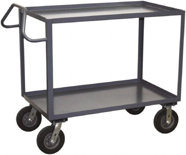 Jamco - 1,200 Lb Capacity, 30" Wide x 36" Long x 39" High Heavy Duty Service Cart - 2 Shelf, Steel - Exact Tooling