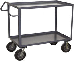 Jamco - 1,200 Lb Capacity, 36" Wide x 48" Long x 39" High Heavy Duty Service Cart - 2 Shelf, Steel - Exact Tooling