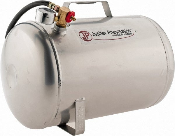 PRO-SOURCE - Compressed Air Tanks & Receivers Volume Capacity: 5 Gal. Maximum Working Pressure (psi): 125 - Exact Tooling