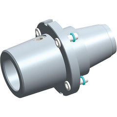 Exsys-Eppinger - PRECI-FLEX Straight Shank with Weldon Flat 1" Hole End Mill Holder/Adapter - 1" Nose Diam, 43mm Projection, Through Coolant - Exact Tooling