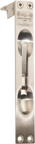 IVES - 6-3/4 Inch Long, 1 Inch Wide, Flush Bolt - Brass, Satin Chrome Finish - Exact Tooling
