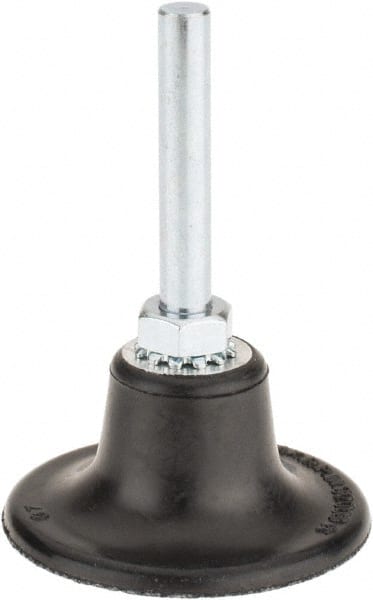 Value Collection - 2" Diam Quick-Change Type S Disc Backing Pad - 1/4" Shank Diam, Medium Density, 30,000 RPM, Roloc TS Compatible - Exact Tooling