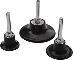 Value Collection - 3/4" Diam Quick-Change Type R Disc Backing Pad - 1/4" Shank Diam, Medium Density, 40,000 RPM, Roloc TR Compatible - Exact Tooling