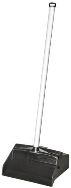 Ability One - Dust Pans & Scoops - LOBBY DUST PAN PLAS HOP W/ALUM HNDL - Exact Tooling