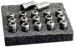 Parlec - 46 Piece, 3/64" to 3/4" Capacity, Single Angle Collet Set - Series TG/PG 75 - Exact Tooling