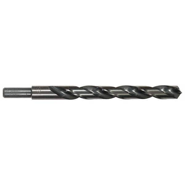 Cle-Line - 1/2" Drill, 118° Point, High Speed Steel Silver Deming & Reduced Shank Drill Bit - Exact Tooling