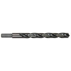 Cle-Line - 1/2" Drill, 118° Point, High Speed Steel Silver Deming & Reduced Shank Drill Bit - Exact Tooling