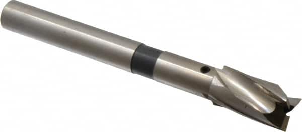 Cleveland - 21/32" Diam, 1/2" Shank, Diam, 3 Flutes, Straight Shank, Interchangeable Pilot Counterbore - Exact Tooling