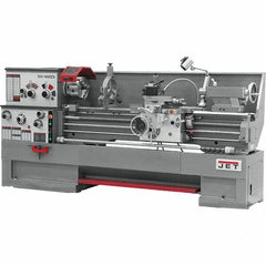 Jet - 18" Swing, 60" Between Centers, 230 Volt, Triple Phase Engine Lathe - 7MT Taper, 7-1/2 hp, 25 to 1,800 RPM, 3-1/8" Bore Diam, 40" Deep x 49" High x 116-1/2" Long - Exact Tooling