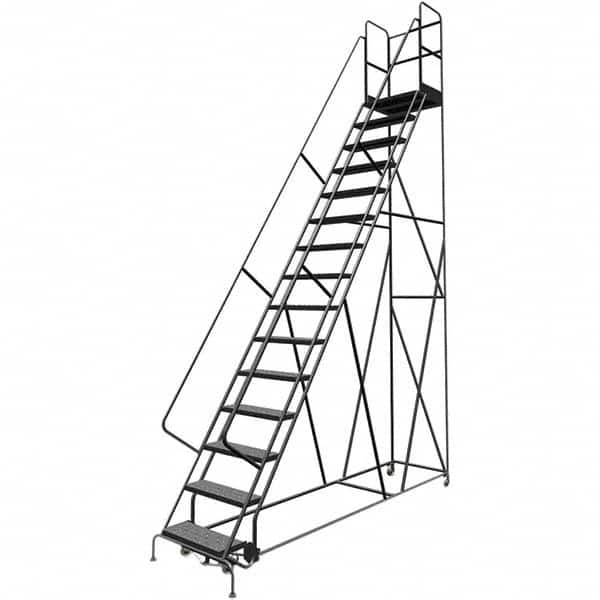 TRI-ARC - Rolling & Wall Mounted Ladders & Platforms Type: Rolling Warehouse Ladder Style: Rolling Platform Ladder - Exact Tooling