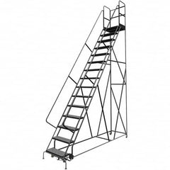 TRI-ARC - Rolling & Wall Mounted Ladders & Platforms Type: Rolling Warehouse Ladder Style: Rolling Platform Ladder - Exact Tooling