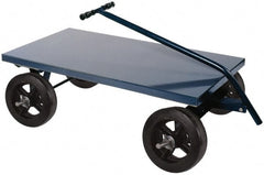 Durham - 2,000 Lb Capacity Cold-Rolled Steel 5th Wheel Wagon - Cold-Rolled Steel Deck, 36" OAW - Exact Tooling