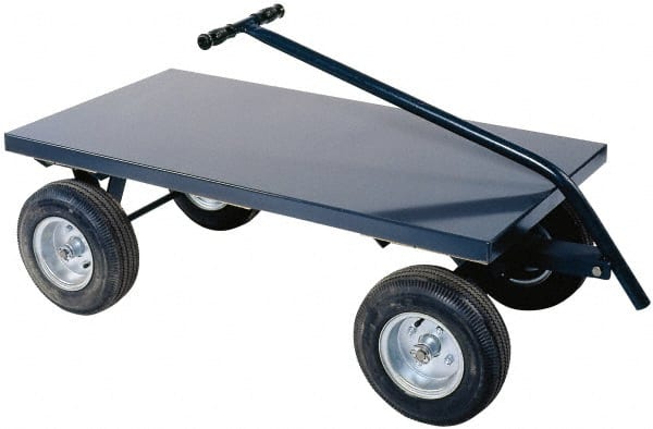 Durham - 2,000 Lb Capacity Cold-Rolled Steel 5th Wheel Wagon - Cold-Rolled Steel Deck, 36" OAW - Exact Tooling
