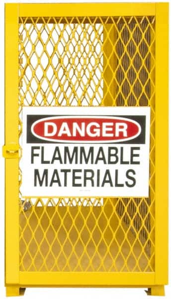 Durham - Gas Cylinder Storage Cabinet - Steel, 30" Wide x 20" Deep x 33-1/2" High - Exact Tooling