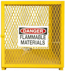 Durham - Gas Cylinder Storage Cabinet - Steel, 30" Wide x 30" Deep x 33-1/2" High - Exact Tooling