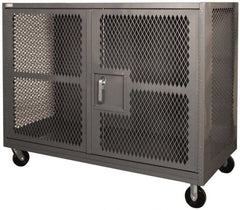 Durham - 2,000 Lb Capacity, Heavy Duty Security Truck - 48" Long x 48-1/2" Wide x 56-7/16" High - Exact Tooling
