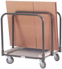 Durham - 1,200 Lb Capacity Cold-Rolled Steel Panel Mover - Carpet Covered Cold-Rolled Steel Deck, 28" OAW - Exact Tooling