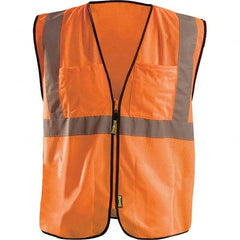 OccuNomix - Size 2X/3XL HI-Vis Orange Mesh Surveyor's High Visibility Vest - Exact Tooling