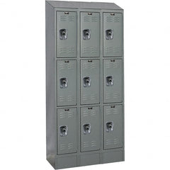 Hallowell - 9 Door, 3 Tier, Ready-Built Wardrobe & Box Lockers - Exact Tooling