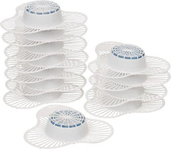 Fresh Products - Plastic, Urinal Screen with Block - White Screen with Blue Block, Cherry Scent Scent - Exact Tooling