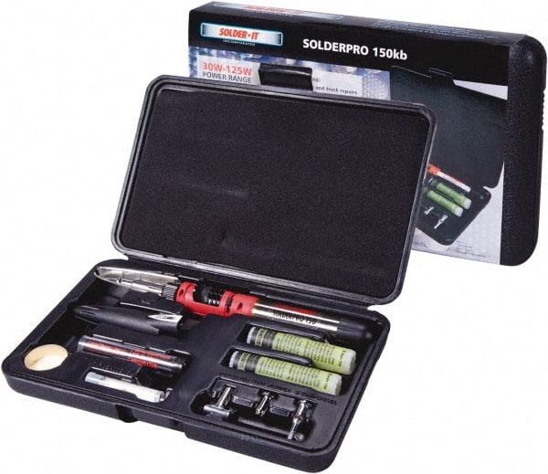 Solder-It - Butane Soldering Kit - Includes Conical Tip, Heat Blower, Heat Reflector, Spare Orifice - Exact Tooling