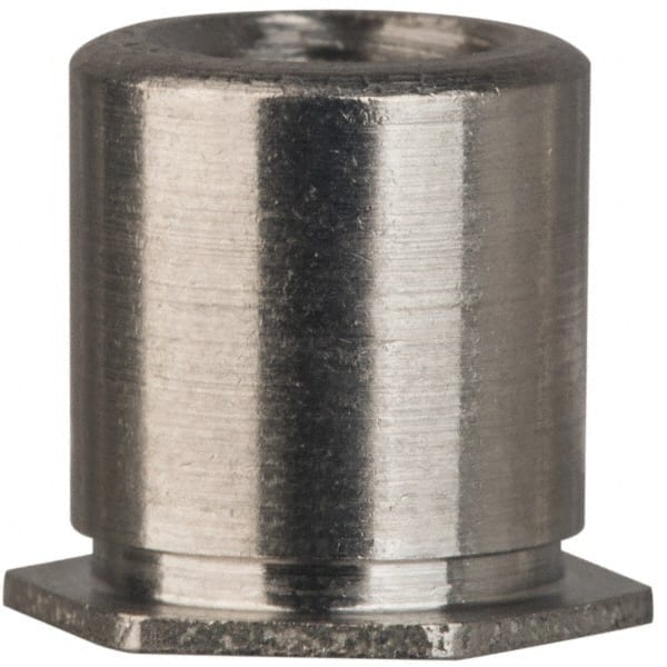 Electro Hardware - #4-40, 0.437" OAL, 0.187" Across Flats, Stainless Steel Female Hex Circuit Board Standoff - Exact Tooling