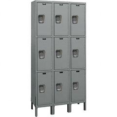 Hallowell - 9 Door, 3 Tier, Premium Wardrobe Lockers - Exact Tooling