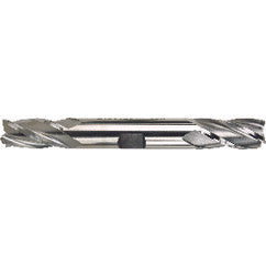 27/64 Dia. x 4-1/8 Overall Length 4-Flute Square End High Speed Steel SE End Mill-Round Shank-Center Cut-Uncoated - Exact Tooling