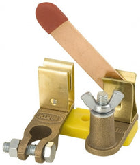 Battery Doctor - 1 Position, 12 Volt, 250 Continuous Amp, Top Mount Battery Switch - Battery Knife Switch Sequence, 1 Switch, Gold - Exact Tooling