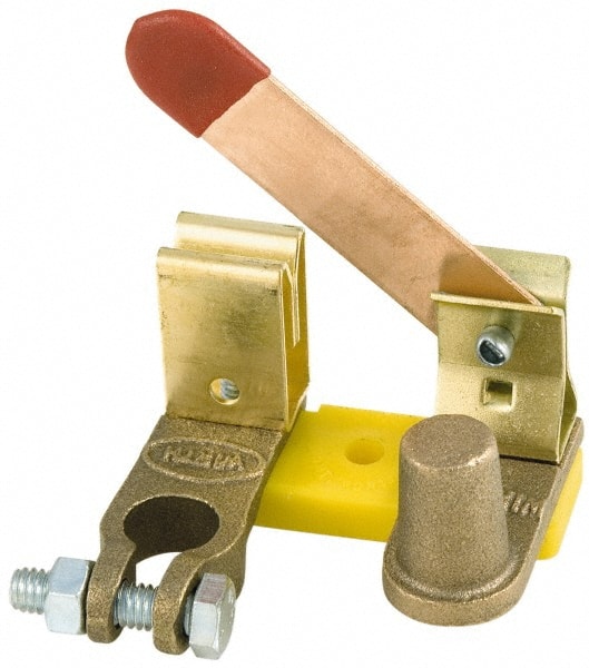 Battery Doctor - 1 Position, 12 Volt, 250 Continuous Amp, Top Mount Battery Switch - Battery Knife Switch Sequence, 1 Switch, Gold - Exact Tooling