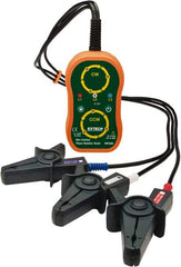 Extech - 3 Phase, 75 to 1,000 VAC, 45 to 65 Hz, 14 to 122°F, LED Display Phase Rotation Tester - AA, Includes (4) AA Batteries, Pouch Case, Test Leads with Large Color-Coded Alligator Clips, CAT III 600 V, CE, EN 61010-1 - Exact Tooling