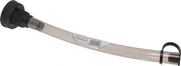 Funnel King - 2.5 Gal Capacity Polyethylene Oil Can Replacement Spout - 1" Mouth OD, 1" Tip OD, 14-3/4" Spout, Natural - Exact Tooling