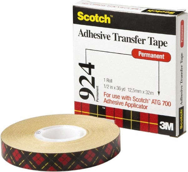 3M - 60 Yds. Long x 2" Wide, Medium Strength Acrylic Adhesive Transfer Tape - 2 mil Thick - Exact Tooling
