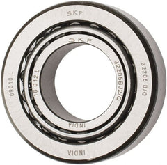 SKF - 25mm Bore Diam, 52mm OD, 19.25mm Wide, Tapered Roller Bearing - 35,800 N Dynamic Load Capacity, 44,000 N Static Load Capacity - Exact Tooling