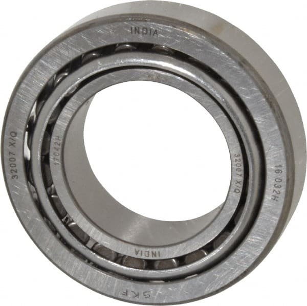 SKF - 35mm Bore Diam, 62mm OD, 18mm Wide, Tapered Roller Bearing - 42,900 N Dynamic Load Capacity, 54,000 N Static Load Capacity - Exact Tooling
