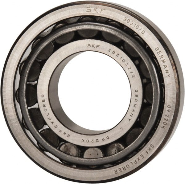 SKF - 50mm Bore Diam, 110mm OD, 29.25mm Wide, Tapered Roller Bearing - 125,000 N Dynamic Load Capacity, 140,000 N Static Load Capacity - Exact Tooling