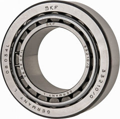 SKF - 50mm Bore Diam, 90mm OD, 32mm Wide, Tapered Roller Bearing - 114,000 N Dynamic Load Capacity, 160,000 N Static Load Capacity - Exact Tooling