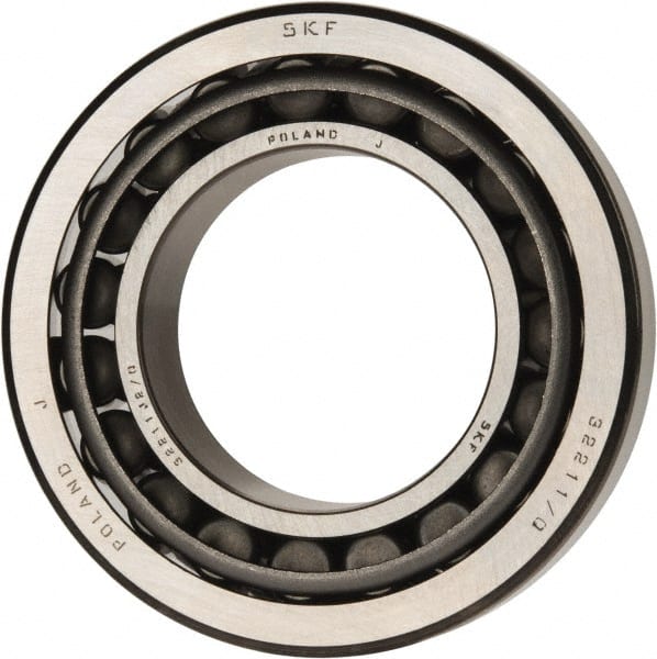 SKF - 55mm Bore Diam, 100mm OD, 26.75mm Wide, Tapered Roller Bearing - 106,000 N Dynamic Load Capacity, 129,000 N Static Load Capacity - Exact Tooling