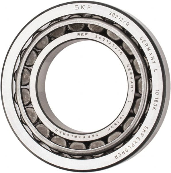SKF - 60mm Bore Diam, 110mm OD, 23.75mm Wide, Tapered Roller Bearing - 99,000 N Dynamic Load Capacity, 114,000 N Static Load Capacity - Exact Tooling